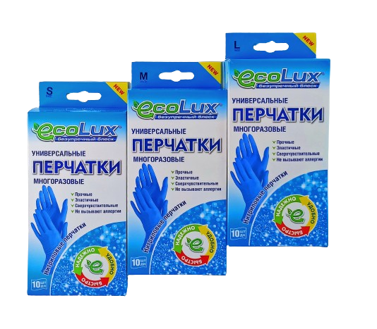 ECOLUX нитриловые перчатки размер L