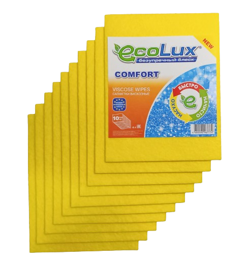 Салфетка "ECOLUX COMFORT" (цвет-желтый) 10шт.