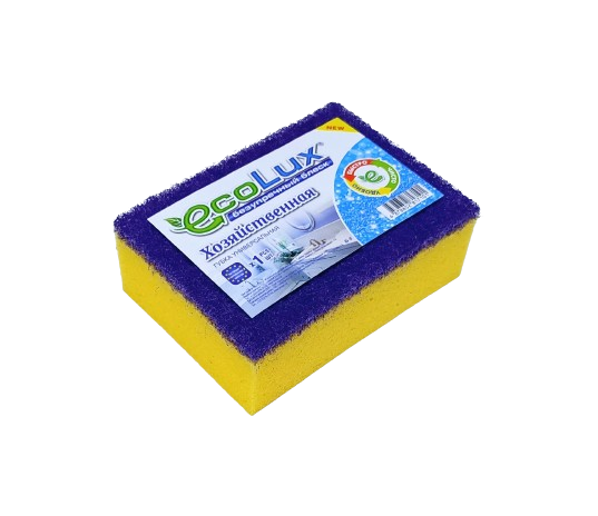 Губка для посуды "ECOLUX  Хозяйственная" 1шт.