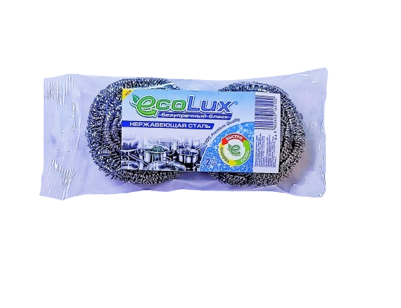 ECOLUX МОЧАЛКА металлическая 2 шт.