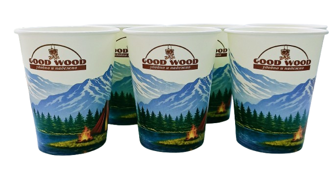 GOOD WOOD (А) однораз.стакан 250 мл 6 шт упак