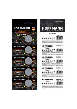 БАТАРЕЙКИ "HOFFMANN" Lithium (CR 2025) 5 шт.в блистере